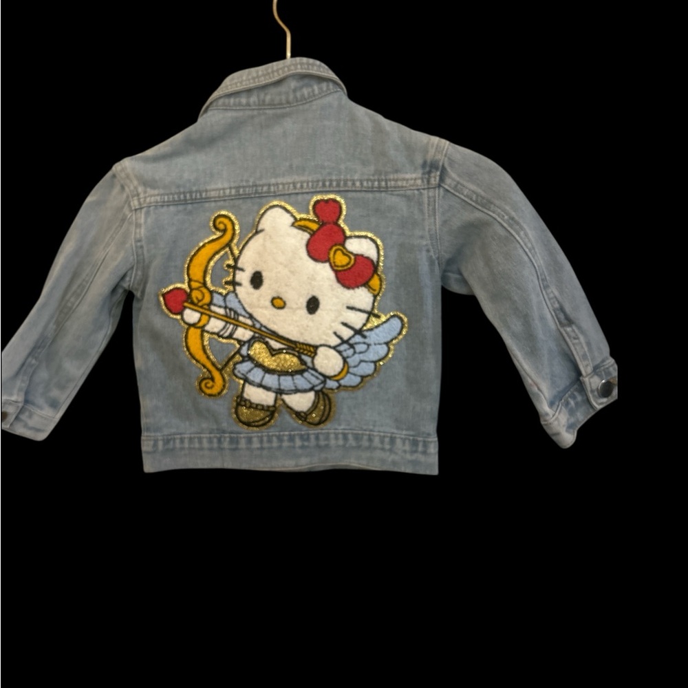 Classic Denim Kids 4Y Jacket NWOT with Cupid hello kitty